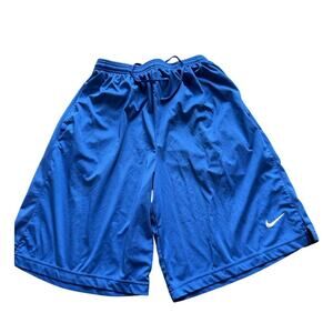 Nike Men's Dri-FIT Royal Blue Athletic Shorts, Size Medium, Drawstring Waist